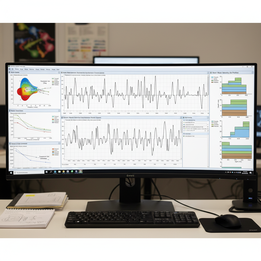 Interface software pengolahan data MASW menampilkan kurva dispersi dan profil kecepatan